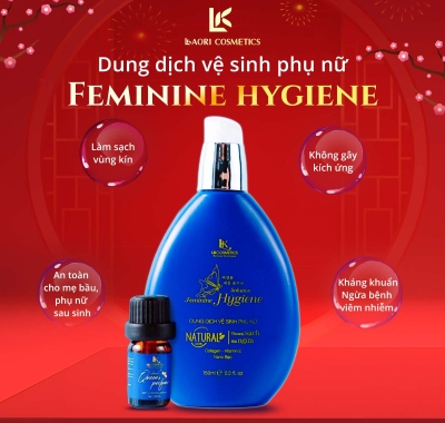 DUNG DỊCH VỆ SINH PHỤ NỮ NATURAL - NANO BẠC - LKAORI COSMETICS (TẶNG NƯỚC HOA VÙNG KÍN )